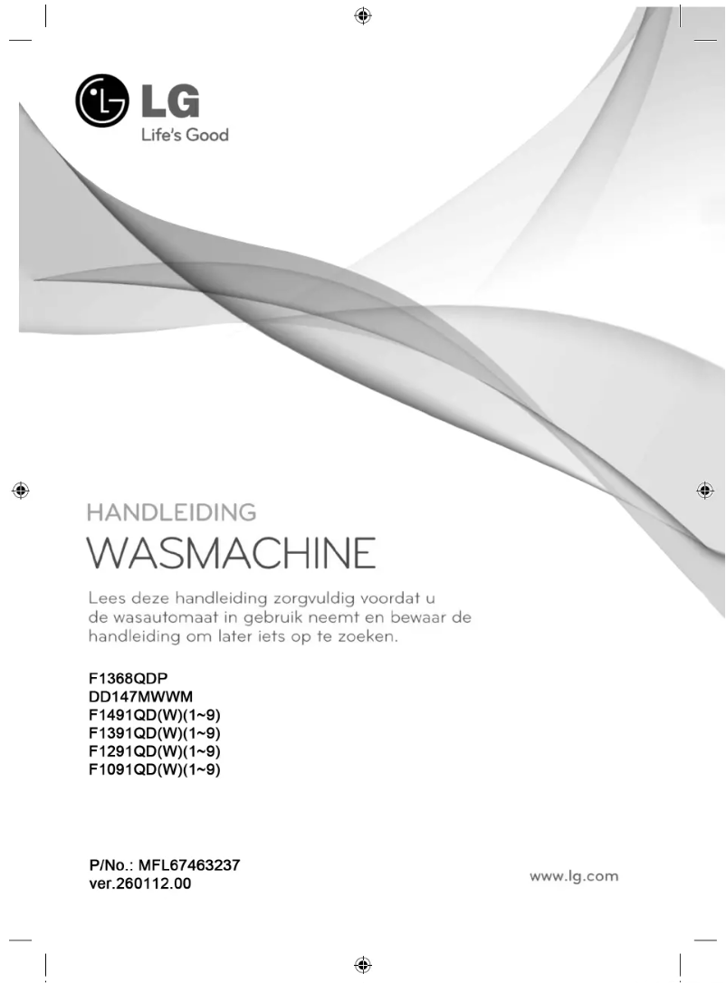 Page 1 de la notice Manuel utilisateur LG F1091