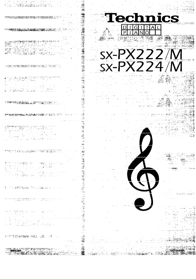 Image de la première page du manuel de l'appareil SX-PX222