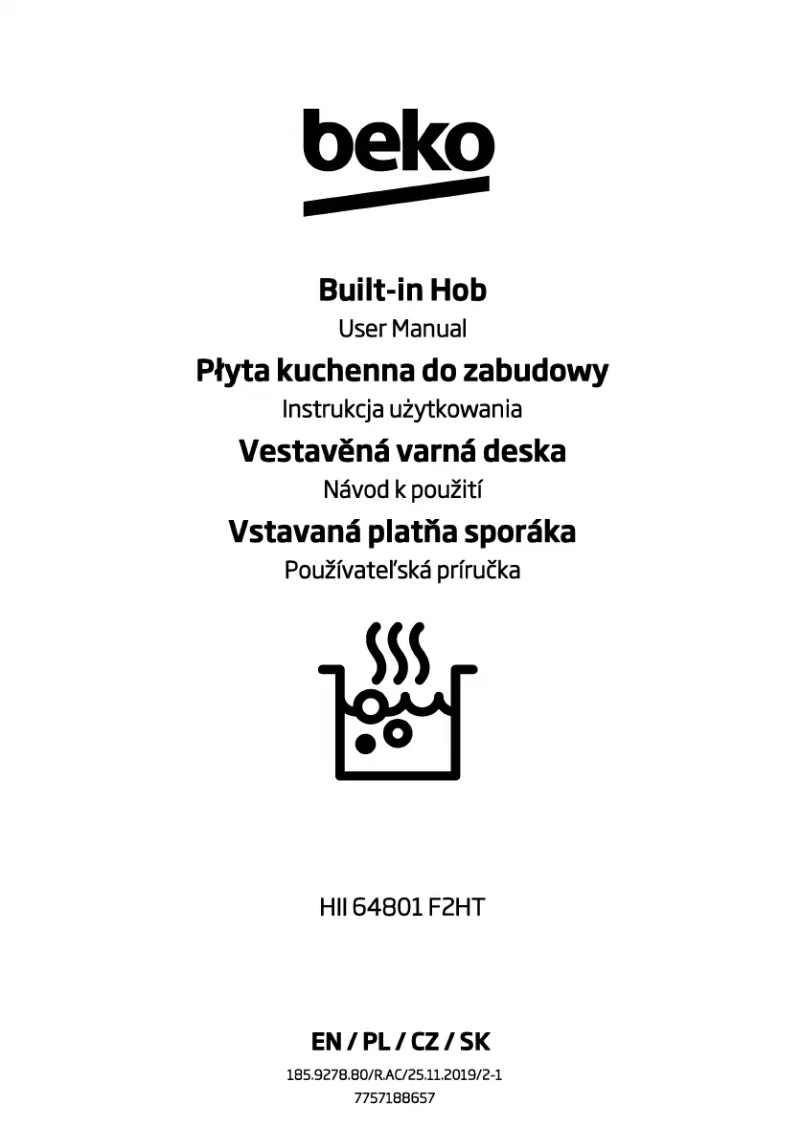 Image de la première page du manuel de l'appareil HII 64801 F2HT