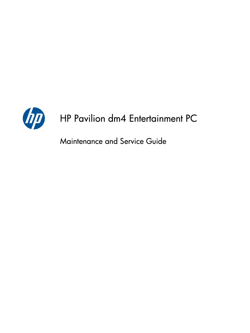 Page 1 de la notice Manuel utilisateur HP Pavilion dm4