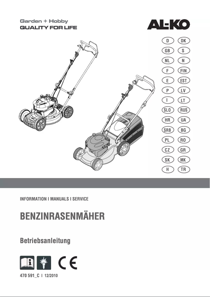 Page n°1 - Manuel utilisateur AL-KO Powerline 4703 BR