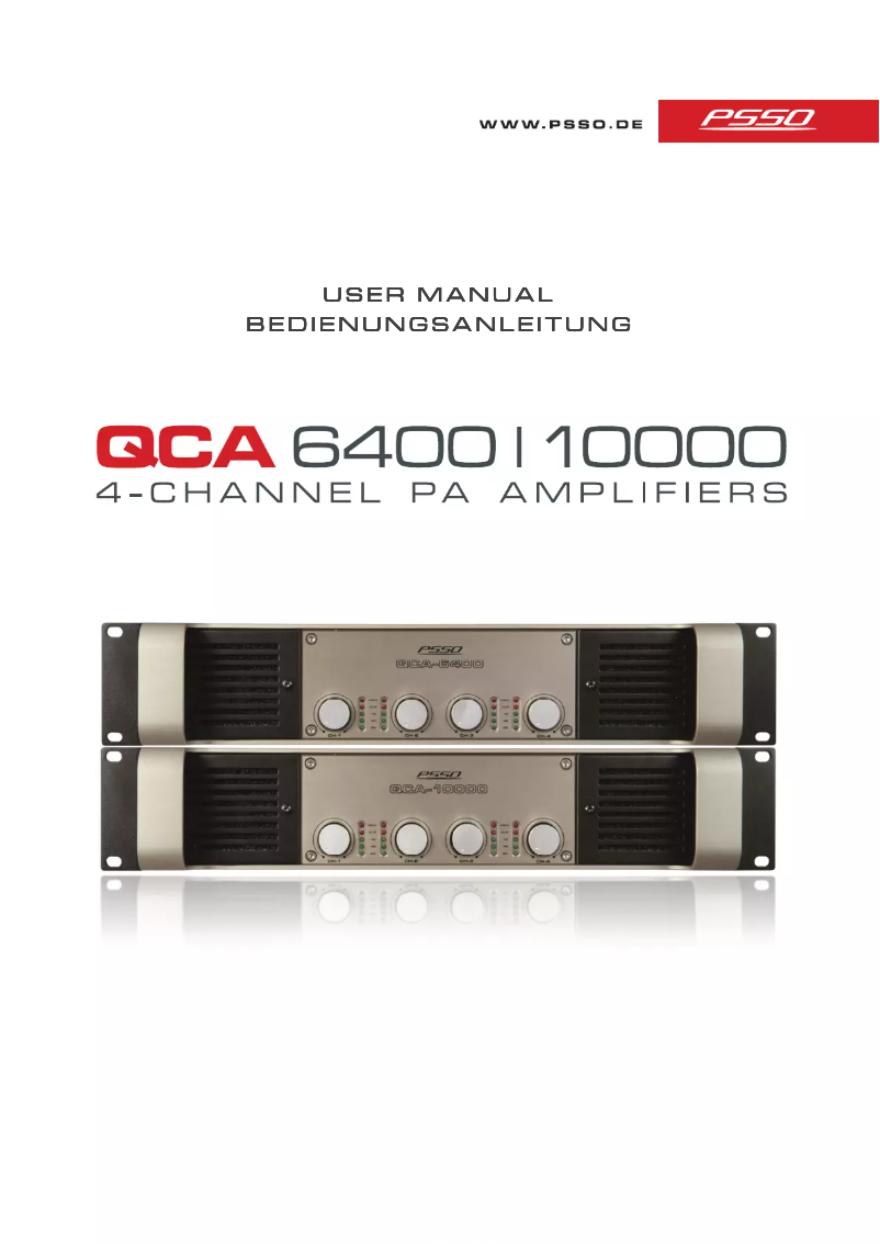 Imagen de la primera página del manual del dispositivo QCA-6400