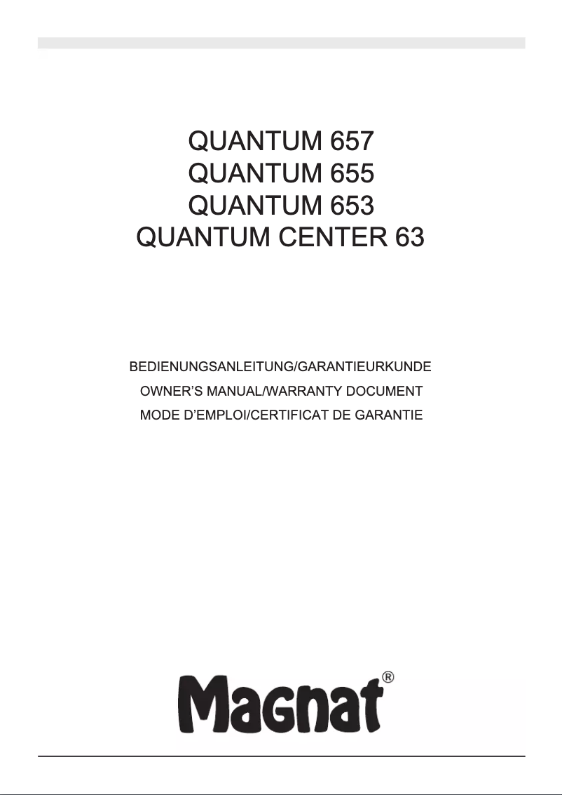 Image de la première page du manuel de l'appareil Quantum 655