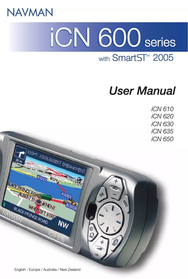 Page n°1 - Manuel utilisateur Navman ICN 635