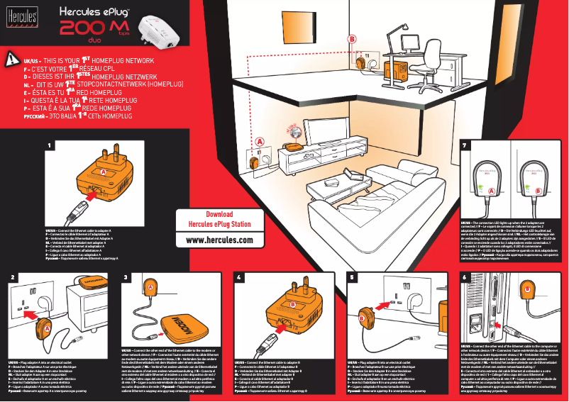 Page n°1 - Manuel utilisateur Hercules ePlug 200 Duo