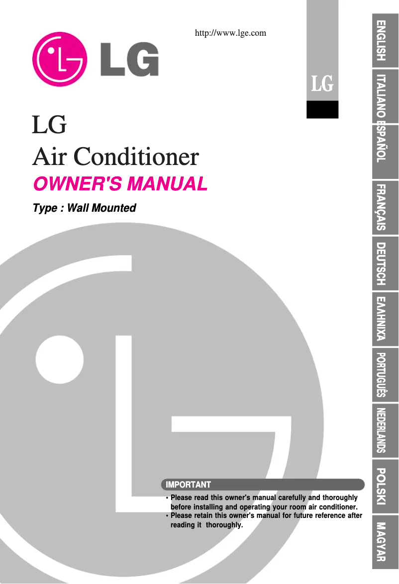 Page 1 of the manual User Manual LG CC24AWU