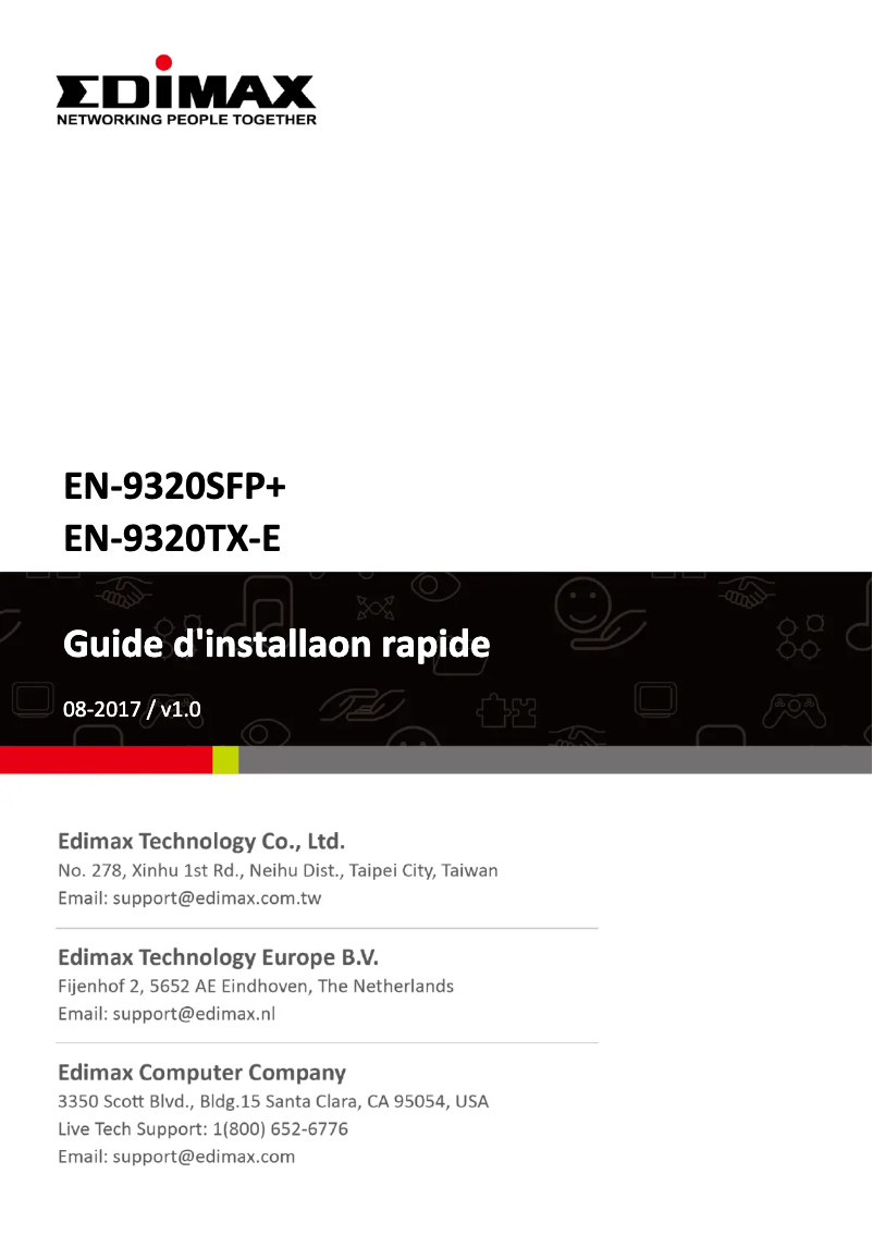Image de la première page du manuel de l'appareil EN-9320SFP+