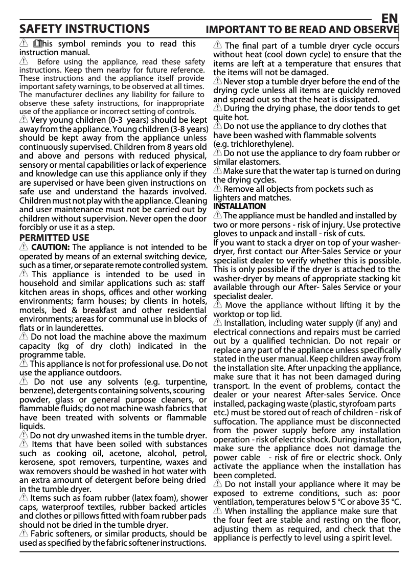 Page n°1 - Instructions de sécurité Privileg PWWT X 86H69