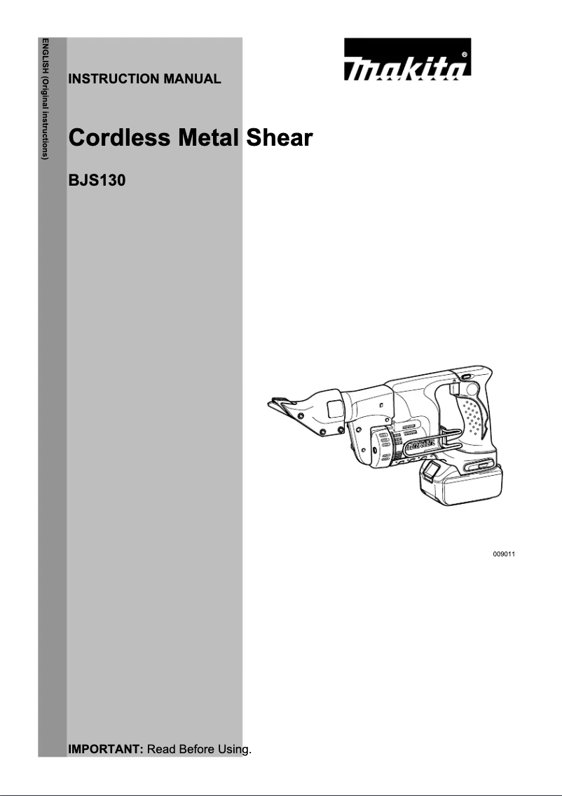 Page n°1 - Manuel utilisateur Makita DJS130Z