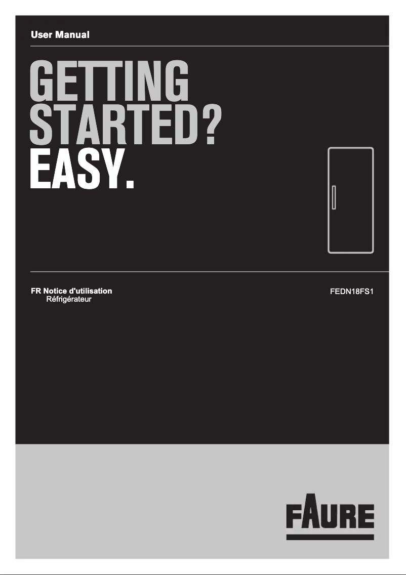 Page 1 de la notice Manuel utilisateur Electrolux FEDN18FS1