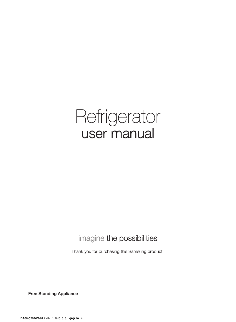 Image de la première page du manuel de l'appareil RH80H81307F