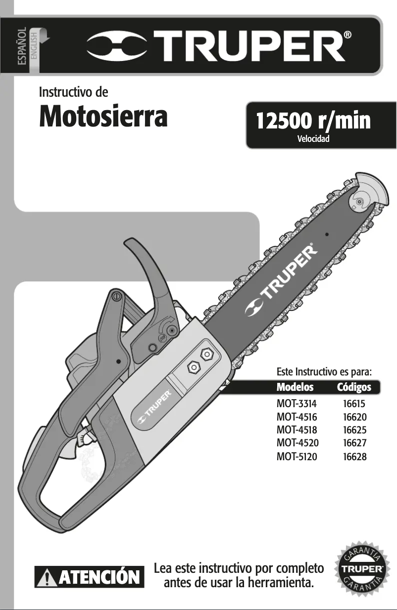 Image de la première page du manuel de l'appareil MOT-4520