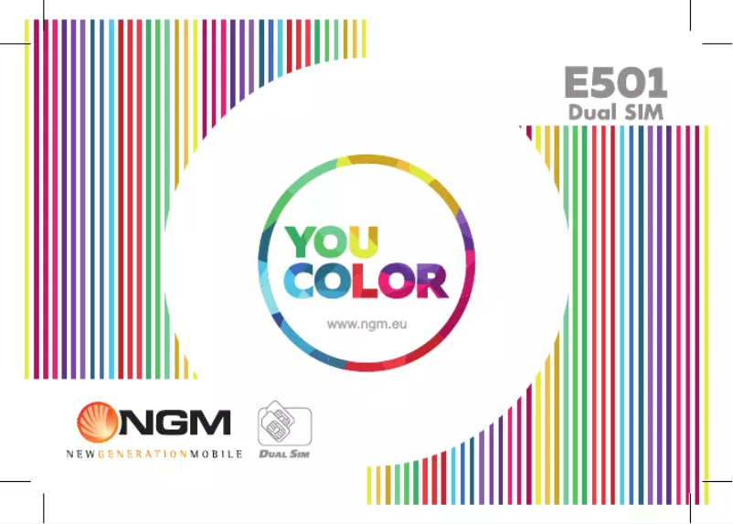 Page 1 de la notice Manuel utilisateur NGM You Color E501