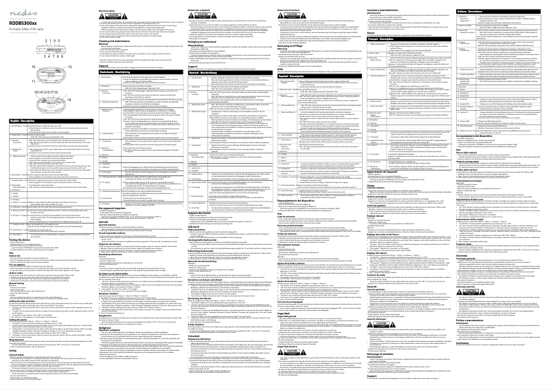 Página 1 del manual Manual de usuario Nedis RDDB5300BN