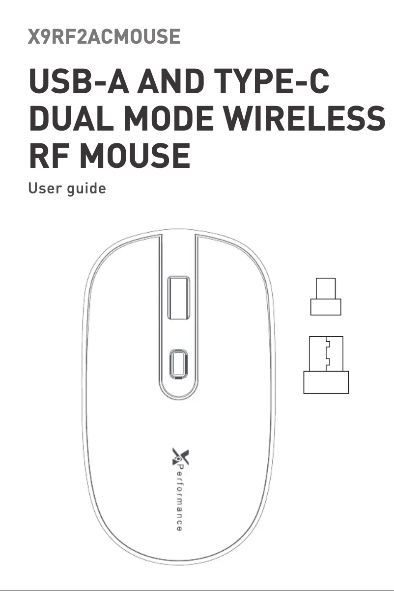 Page 1 de la notice Manuel utilisateur X9 Performance X9RF2ACMOUSE
