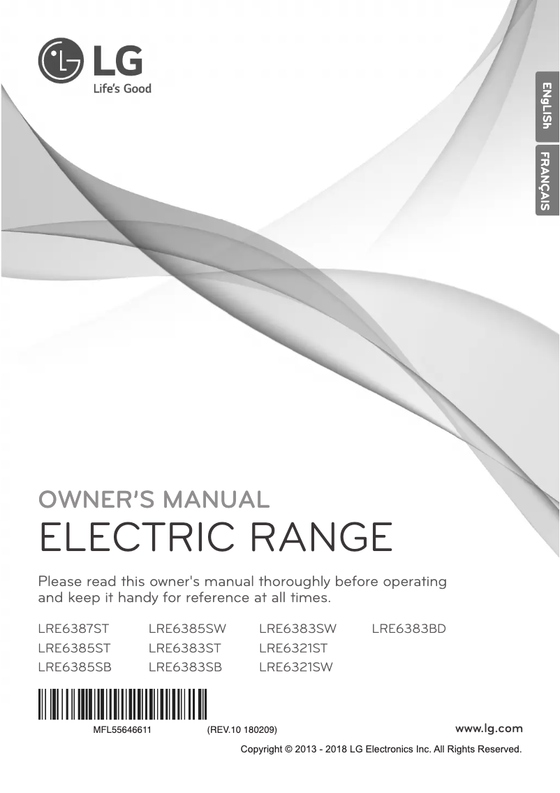 Page n°1 - Manuel utilisateur LG LRE6385ST