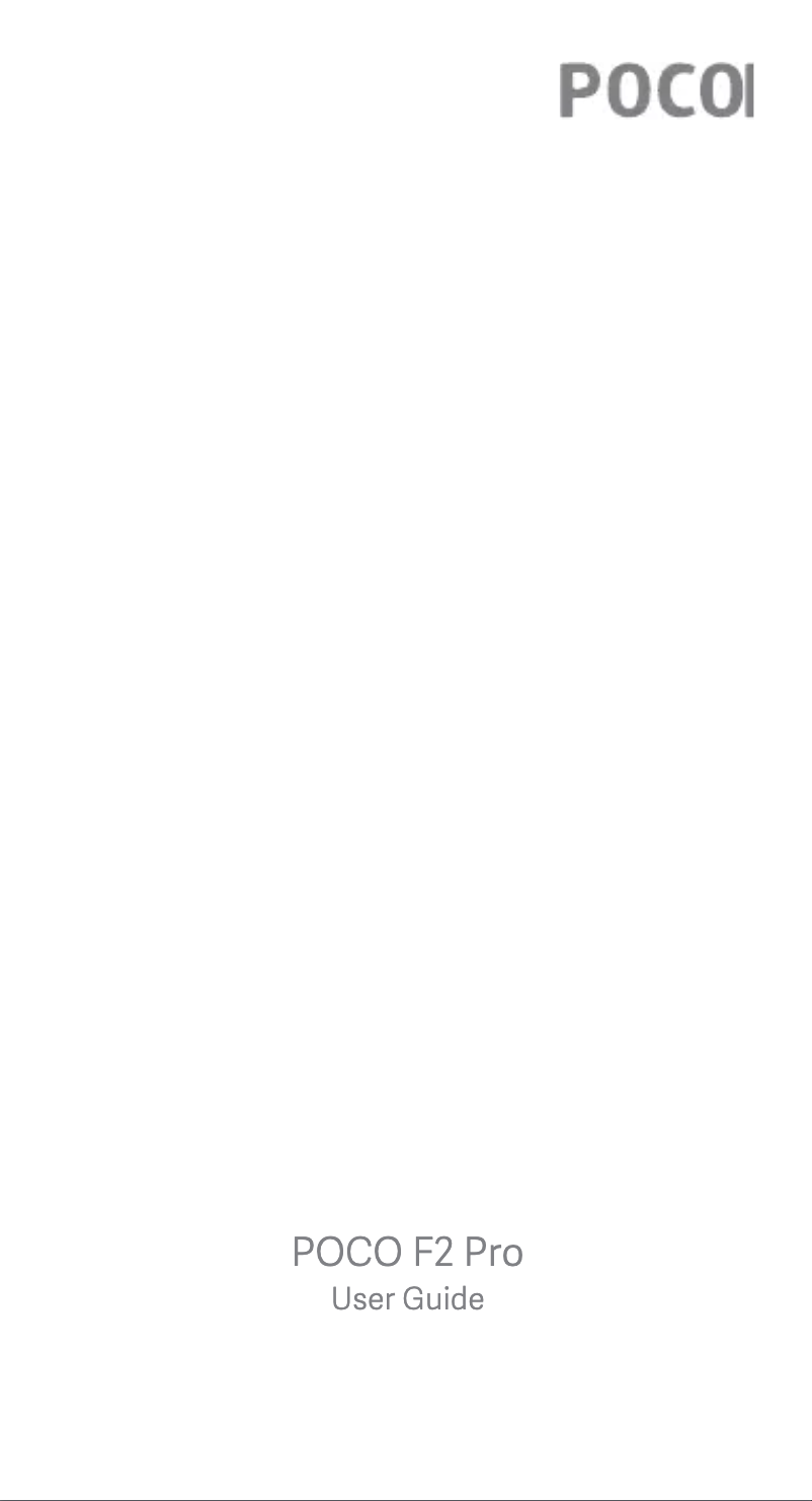 Page n°1 - Manuel utilisateur Xiaomi POCO F2 Pro