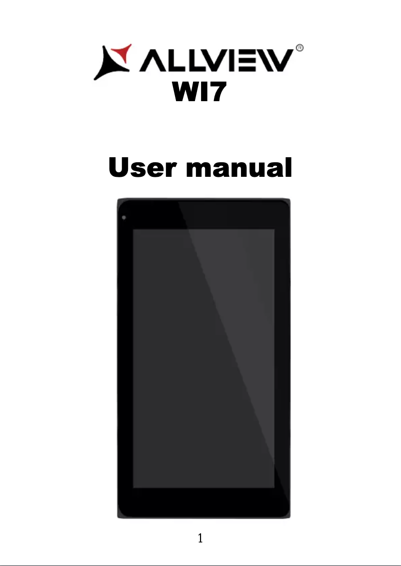 Image de la première page du manuel de l'appareil Wi7