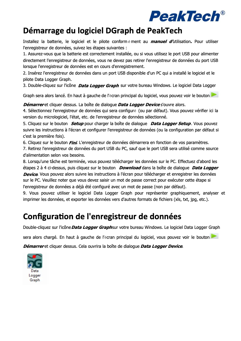 Page n°1 - Manuel utilisateur PeakTech 5187