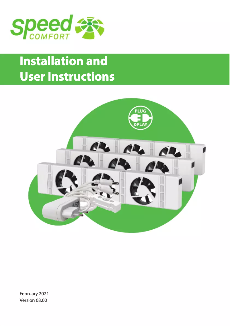 Page n°1 - Manuel utilisateur SpeedComfort Mono Set