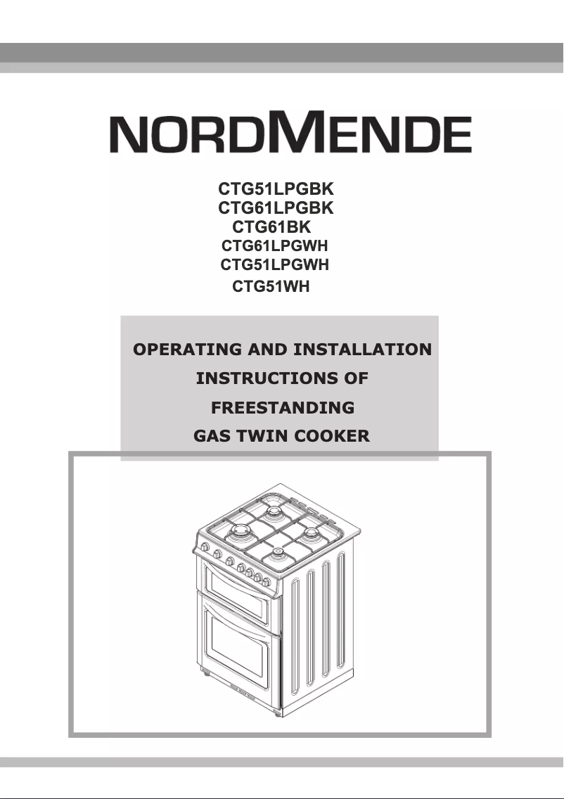 Page n°1 - Manuel utilisateur Nordmende CTG51WH