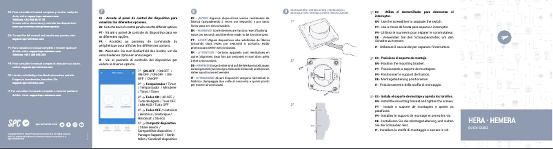 Page 1 de la notice Manuel utilisateur SPC HERA