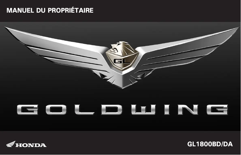 Página 1 del manual Manual de usuario Honda GL1800 (2023)