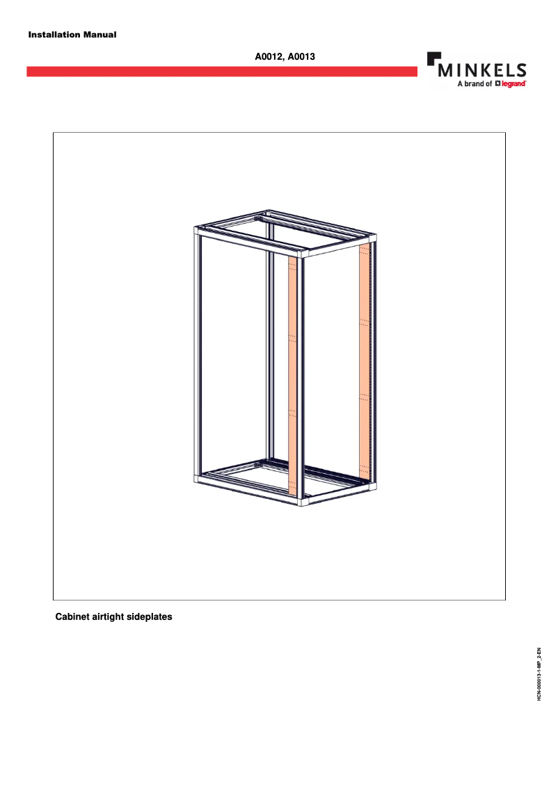 Page n°1 - Manuel utilisateur Minkels A0013-000042-400-1