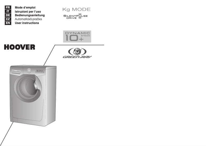 Página 1 del manual Manual de usuario Hoover Dynamic DST10146P