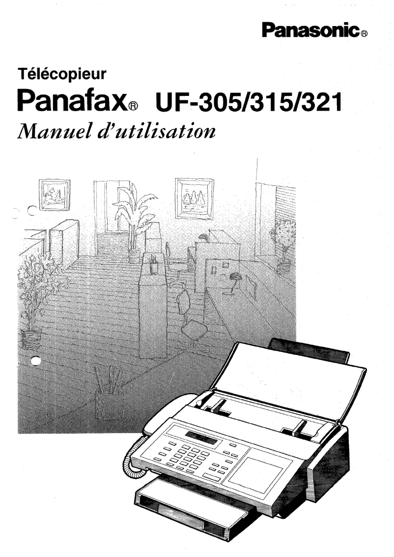 First page image of the manual for Panafax UF-315