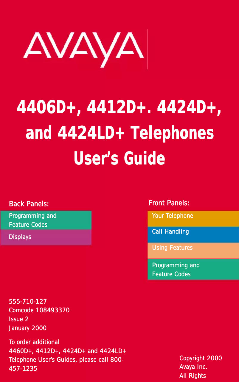Página 1 del manual Manual de usuario Avaya Magix 4406D+