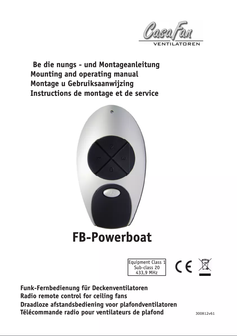 Image de la première page du manuel de l'appareil FB-Powerboat