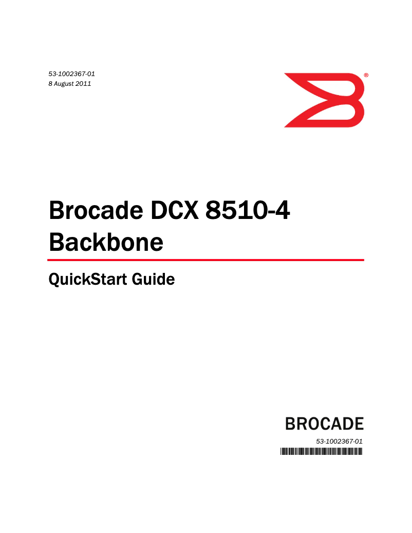 Page 1 de la notice Guide d'installation Dell PowerConnect B-DCX