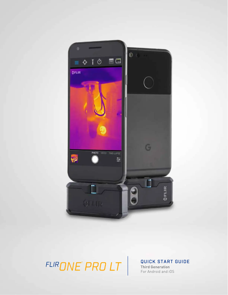 Page 1 de la notice Guide de démarrage rapide FLIR ONE Pro LT