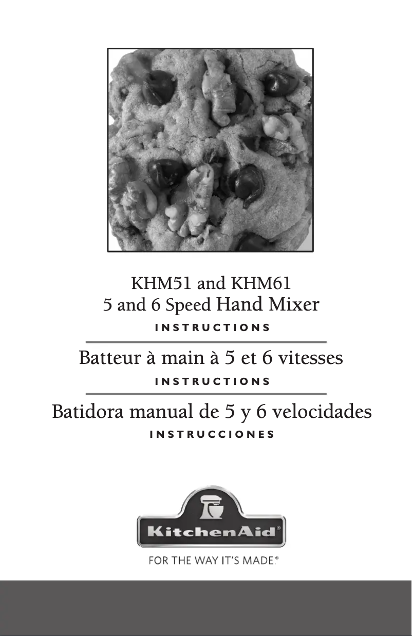 Página 1 del manual Manual de usuario KitchenAid KHM512GT