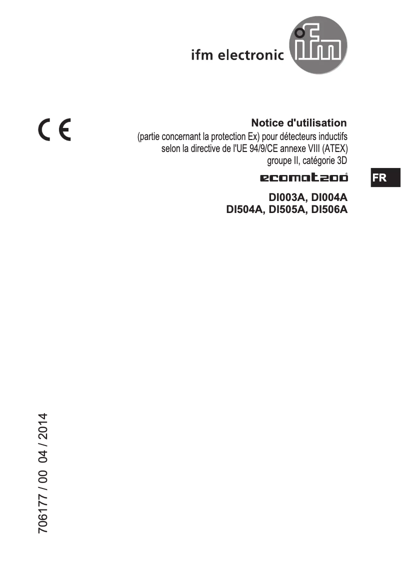 Página 1 del manual Manual de usuario IFM DI506A