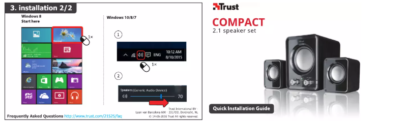 Imagen de la primera página del manual del dispositivo Ziva Compact 2.1