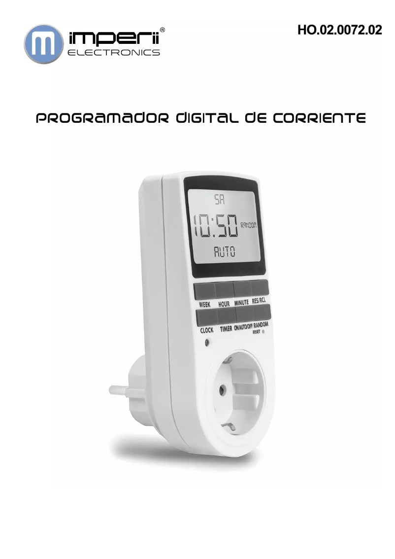 Page 1 de la notice Manuel utilisateur Imperii Electronics HO.02.0072.02