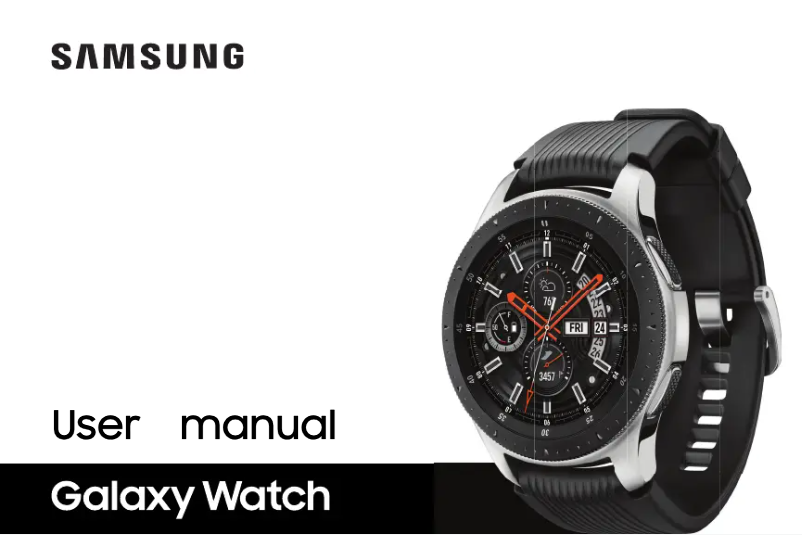 Page 1 de la notice Manuel d'utilisation et d'entretien Samsung Galaxy Watch
