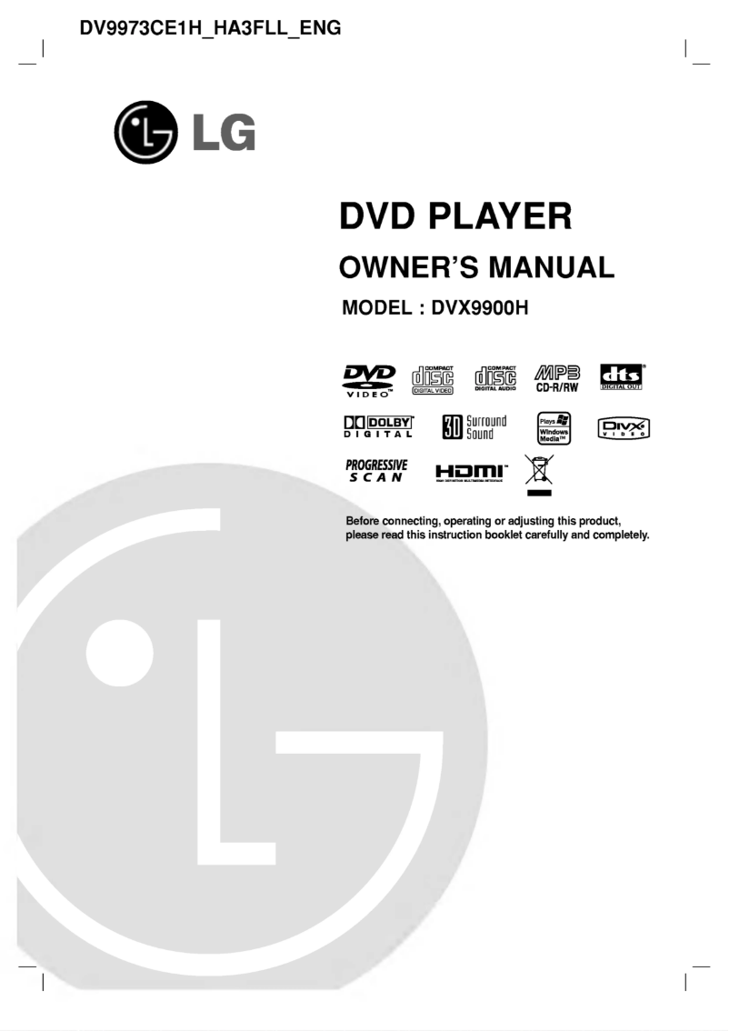 Page n°1 - Manuel utilisateur LG DVX9900H