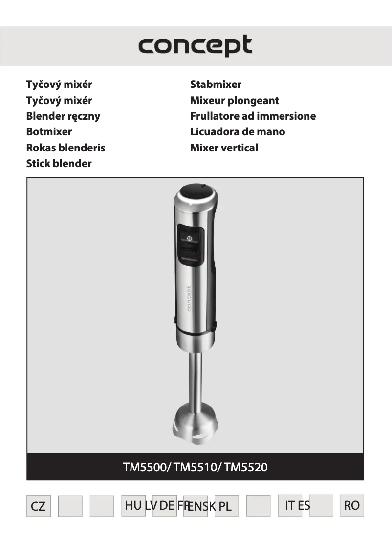 Image de la première page du manuel de l'appareil TM5510