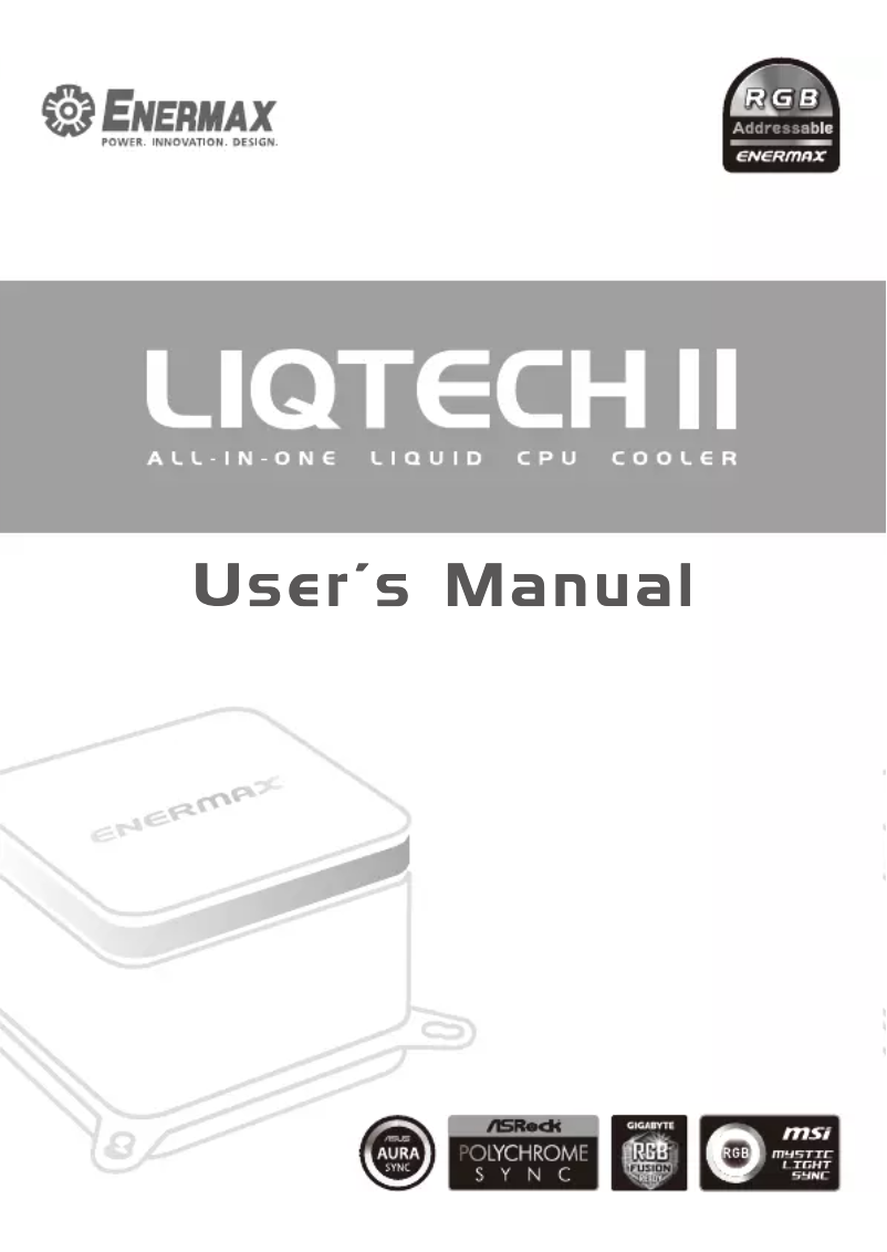Página 1 del manual Manual de usuario Enermax Liqtech II 360 ELC-LTTO360