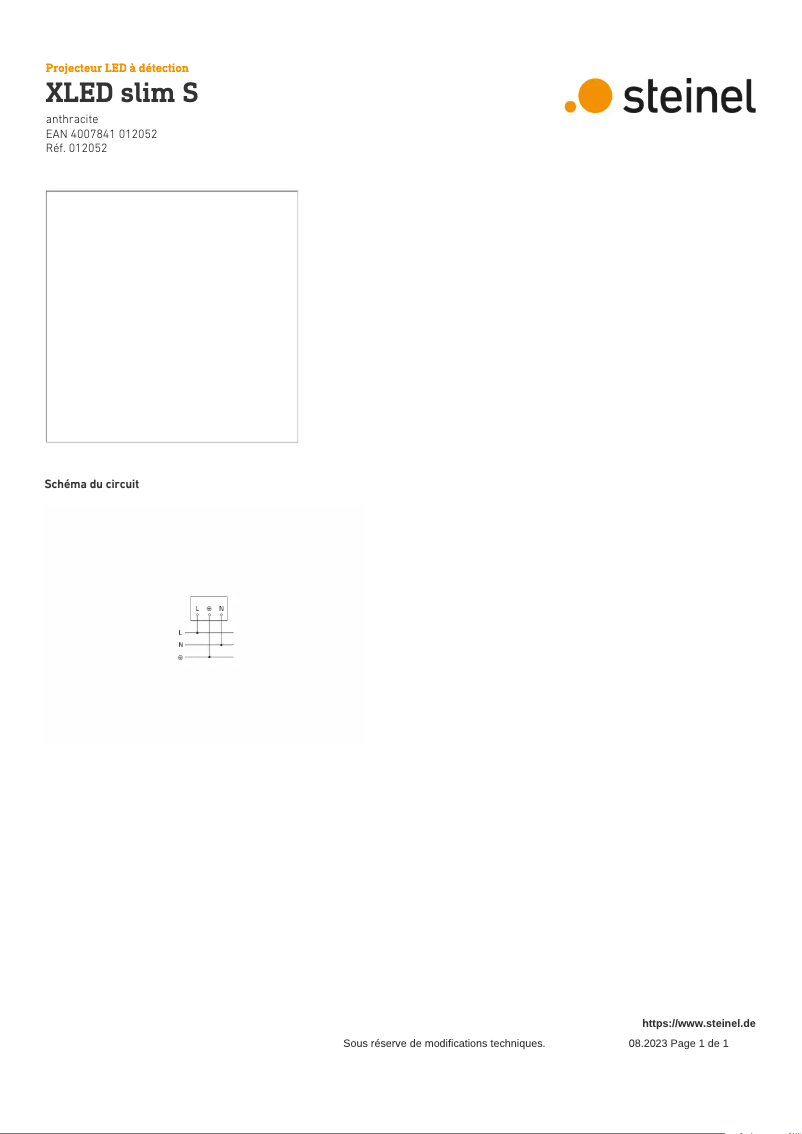 Imagen de la primera página del manual del dispositivo XLED Slim S