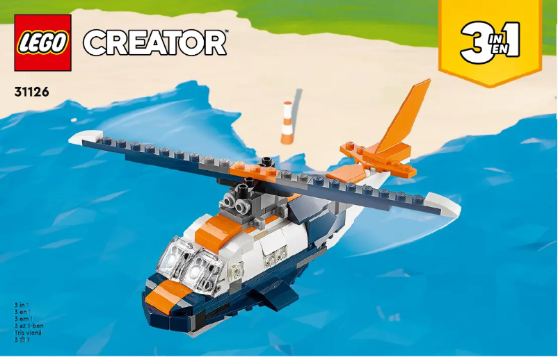 Page n°1 - Consignes visuelles Lego Creator 31126