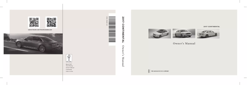 Image de la première page du manuel de l'appareil Continental (2017)