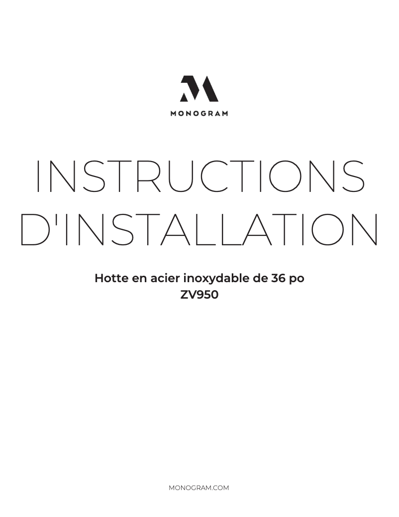 Image de la première page du manuel de l'appareil ZV950SDSS