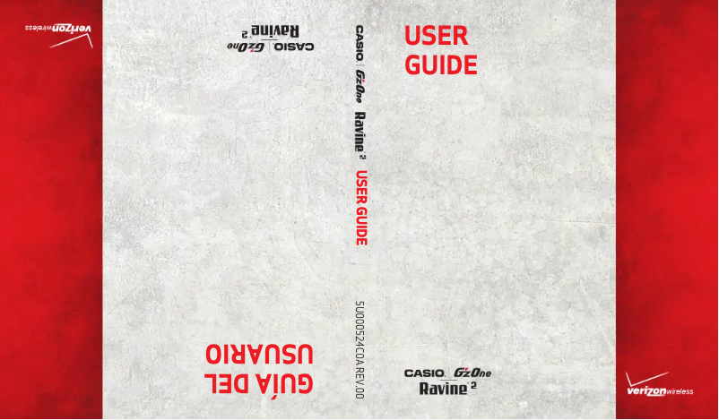 Page 1 de la notice Manuel utilisateur Casio G'zOne Ravine 2