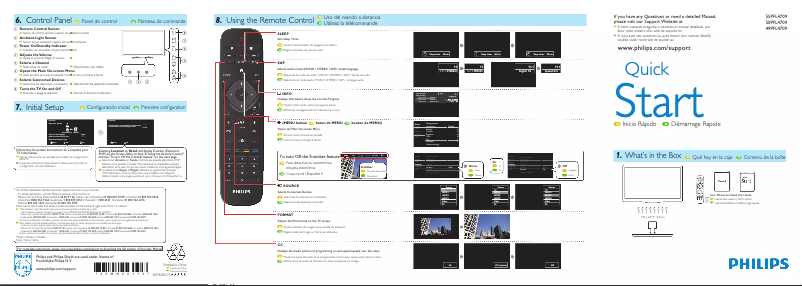 Page n°1 - Manuel utilisateur Philips 4000 series 50PFL4709