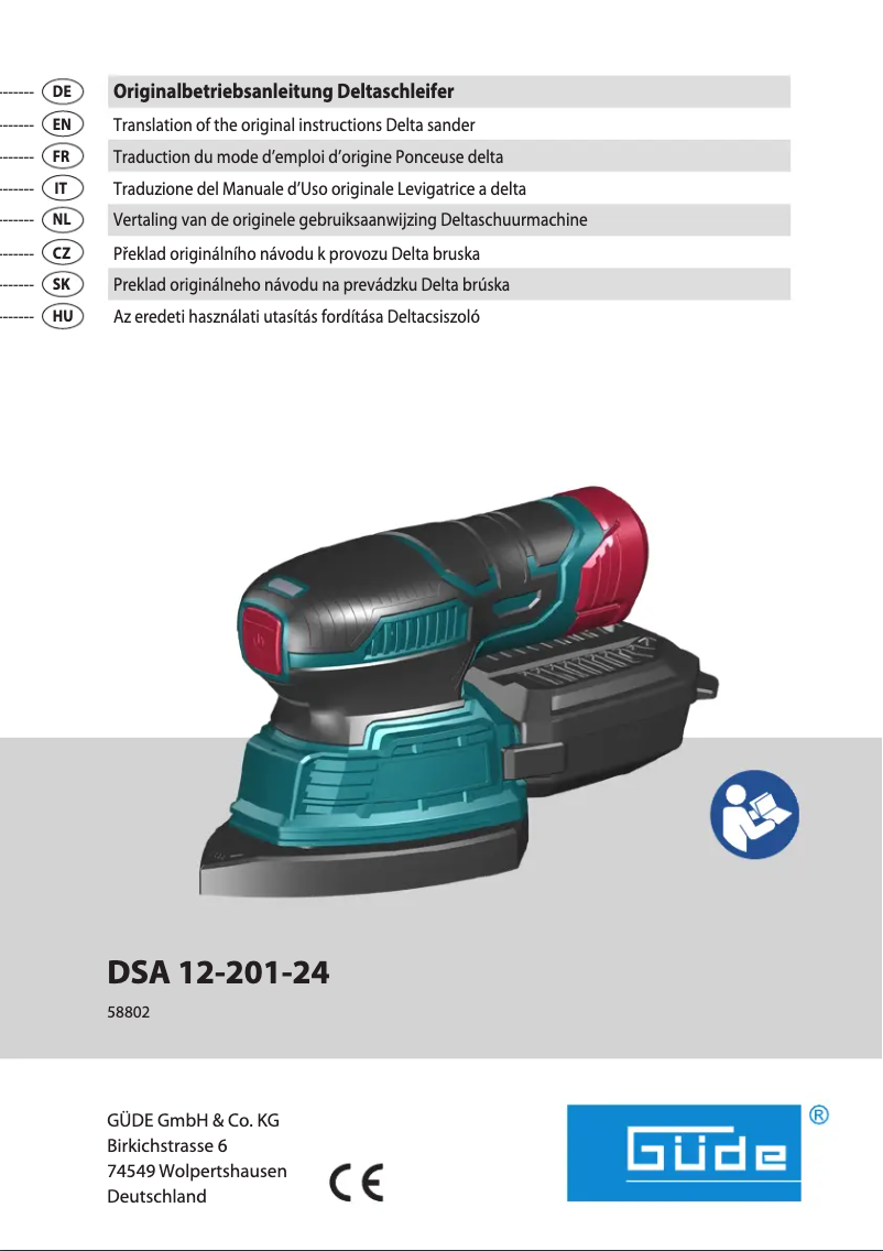 Image de la première page du manuel de l'appareil DSA 12-201-24