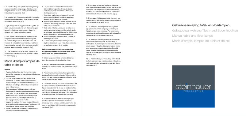 Page n°1 - Manuel utilisateur Steinhauer Tamara